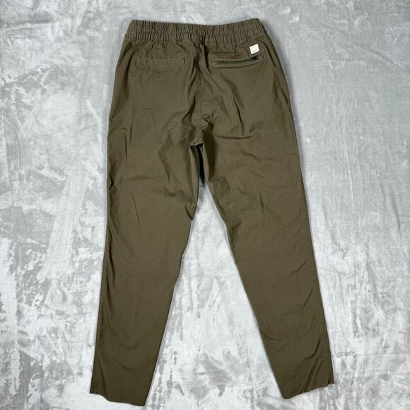 Vuori Pants Women XS Green Ripstop Raw Hem Elastic Waist Hike Organic Drawstring - Picture 7 of 12